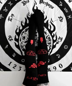 Coupon 😀 BESERK X THE CRAFT Halloween The Craft Symbols | KNEE HIGH ✨ SOCKS ⭐