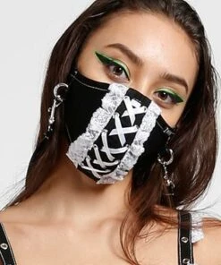 Best deal ⭐ TRIPP NYC Lolita [Black/White] | FACE COVER* 🎉 -Halloween Item Store IS5133 BLKWHT F L 700x700