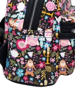Deals 🛒 LOUNGEFLY Disney Beauty And The Beast: Belle Floral | MINI BACKPACK 🛒 -Halloween Item Store LOUWDBK2166 Beauty And The Beast Belle Floral Mini Backpack Loungefly 2 700x700