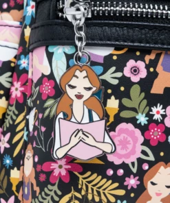 Deals 🛒 LOUNGEFLY Disney Beauty And The Beast: Belle Floral | MINI BACKPACK 🛒 -Halloween Item Store LOUWDBK2166 Beauty And The Beast Belle Floral Mini Backpack Loungefly 700x700