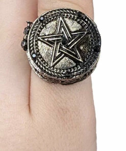 Budget 💯 RESTYLE Mens Accessories Pentagram | ROUND RING* ❤️ -Halloween Item Store PXL 20221024 055919441 b3543471 256f 4476 8347 01b790c74979 700x700