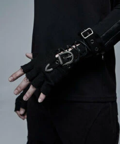 Best reviews of 🥰 PUNK RAVE Mens Accessories Last Breath | FINGERLESS GLOVES ⌛