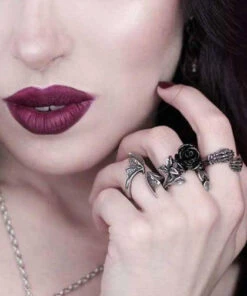 Flash Sale ⌛ ALCHEMY GOTHIC Bats A Night With Goethe | RING` 😍