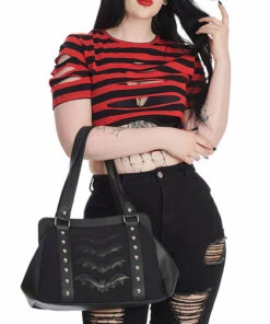 Promo 🤩 BANNED ALTERNATIVE Bats Night Wings | HANDBAG 🛒 -Halloween Item Store banned alternative night wings handbag 4 700x700