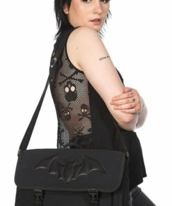 Cheap ❤️ BANNED ALTERNATIVE Bats Dragon Frenzy | MESSENGER BAG 💯