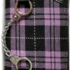 Top 10 👍 BANNED ALTERNATIVE Punky Colour Handcuff [Purple Tartan] | WALLET 🤩 -Halloween Item Store banned apparel handcuff purple tartan wallet 1 700x700