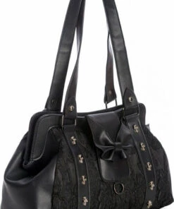 Hot Sale ❤️ BANNED ALTERNATIVE All Maplesage [Black] | HANDBAG 🎉 -Halloween Item Store banned apparel maplesage black handbag 2 0be287cf a816 4f55 a163 24180646180a 700x700