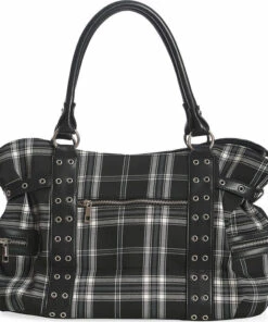 Discount 😍 BANNED ALTERNATIVE Punky Colour Rise Up [Black/White] | BAG 👍 -Halloween Item Store banned apparel rise up black white bag 2 700x700