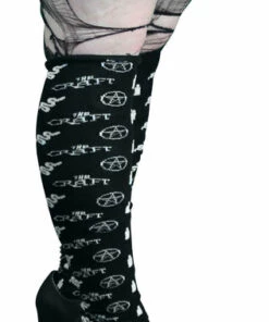 Promo ✔️ BESERK X THE CRAFT Halloween The Craft Pattern | KNEE HIGH 😉 SOCKS ⌛ -Halloween Item Store beserk cloting the craft pattern knee high socks 4 3421f5ec 0b77 49eb b946 8507bc66c313 700x700