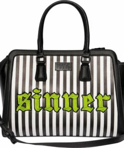 Outlet π BLACKCRAFT All Sinner Green Stripe | LARGE SATCHEL BAG" π