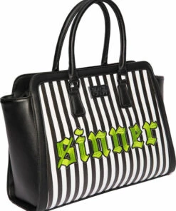 Outlet 😉 BLACKCRAFT All Sinner Green Stripe | LARGE SATCHEL BAG" 🎉 -Halloween Item Store blackcraft sinner green stripe large satchel bag 2 62f67a49 64f1 40e4 824c 0c52dc7f7486 700x700