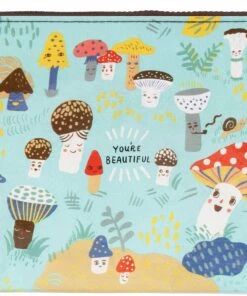 Best deal 🎉 BLUE Q All Cute Lil Mushroom | ZIP POUCH 🎉