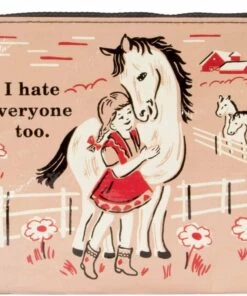 Best Pirce 👏 BLUE Q All I Hate Everyone Too | ZIPPER POUCH 🔔