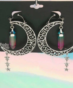 Best reviews of ✨ BODYVIBE The Moon Another Galaxy | PLUG HOOP EARRINGS 👍 -Halloween Item Store bodyvibe another galaxy plug hoop earrings 4 4c09c90c 9a61 45e5 9ccb 64b8944d25b2 700x700