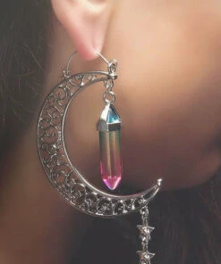 Best reviews of ✨ BODYVIBE The Moon Another Galaxy | PLUG HOOP EARRINGS 👍