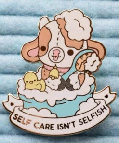 Promo 😀 BRIGHT BAT DESIGNS Kawaii Self Care Isn't Selfish Cow | ENAMEL PIN 🔔 -Halloween Item Store bright bat designs self care isnt selfish cow enamel pin 4 6e719869 454e 4a55 bbcc c8b50c6cca7e 700x700