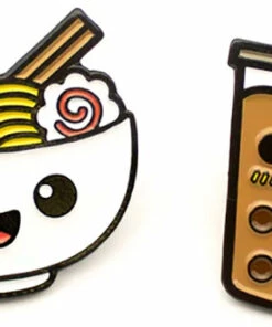 Flash Sale ✔️ COLLECTABLES Kawaii Ramen & Boba | ENAMEL PIN SET ⭐