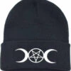 Flash Sale ✔️ DARKSIDE CLOTHING Mens Accessories Pentagram Moon | BEANIE HAT 😍 -Halloween Item Store darkside clothing pentagram moon beanie hat 1 ea15b678 80a2 454f 8045 f212c2363be4