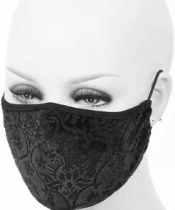 Coupon 👏 DEVIL FASHION Cosplay Midnight Masquerade | FACE MASK ⭐ -Halloween Item Store devil fashion black vintage gothic mask 3 700x700