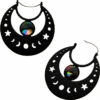 Discount 🔔 BODYVIBE The Moon Moon Phase Gem | PLUG HOOP EARRINGS 🧨 -Halloween Item Store earrings moon phase hoop medium gem earrings 1 77ab4d2a 0ca2 4e66 91c5 2ea5fbbd6789 700x700
