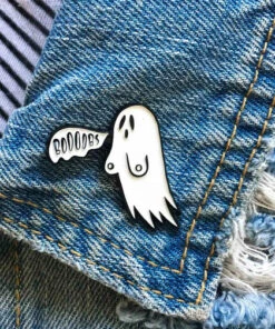 Best Sale 🛒 ECTOGASM Ghosts Boooobs Ghost | ENAMEL PIN 🎉