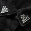 Promo 💯 ECTOGASM Mens Accessories Cobweb [Black/Silver] | COLLAR POINT PIN SET 😀 -Halloween Item Store ectogasm cobweb black silver collar point pin set 2 d9973155 131b 4f67 ab4c c348ccbf7e36 700x700