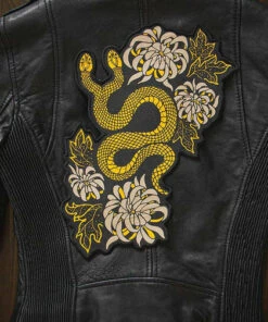 Best deal 👏 ECTOGASM Mens Accessories Snake & Chrysanthemum | BACK PATCH ❤️