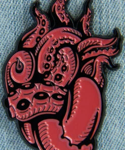 Best deal ⭐ ECTOGASM Mens Accessories Tentacle Heart | ENAMEL PIN 🎁