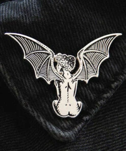 Buy 👍 ECTOGASM Mens Accessories Winged Devil ❤️ Woman | ENAMEL PIN ⌛