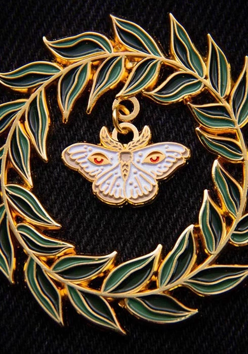 Discount ๐ฅ ECTOGASM Mens Accessories Wreathed Moth Charm | ENAMEL PIN ๐ฏ 5 Discount ๐ฅ ECTOGASM Mens Accessories Wreathed Moth Charm | ENAMEL PIN ๐ฏ - Image 3