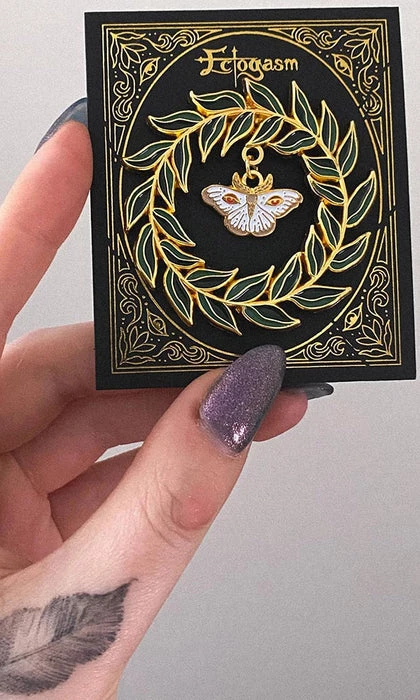 Discount ๐ฅ ECTOGASM Mens Accessories Wreathed Moth Charm | ENAMEL PIN ๐ฏ 7 Discount ๐ฅ ECTOGASM Mens Accessories Wreathed Moth Charm | ENAMEL PIN ๐ฏ - Image 5