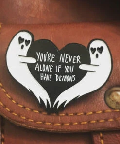 Flash Sale ⌛ ECTOGASM Ghosts You're Never Alone If You Have Demons | GHOST ENAMEL PIN 👏 -Halloween Item Store ectogasm youre never alone if you have demons ghost enamel pin 8 9216d392 6fa8 46c0 8932 921ba3814261 700x700
