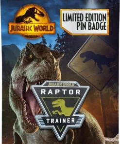 Cheapest ✔️ FANATTIK Dinosaurs Jurassic World: Limited Edition Raptor Trainer | PIN BADGE ⌛