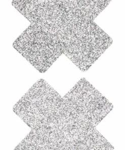 Best deal ⭐ FEVER All Cross [Silver Glitter] | NIPPLE PASTIES ⭐