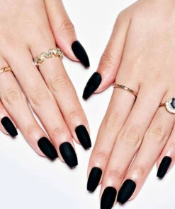 Best deal 👍 GLAMERMAID Fake Nails Black Matte [Ballerina] | PRESS ON NAILS 👍 -Halloween Item Store glamermaid black matte ballerina press on nails 3 796fe455 6c76 442c bfa8 8d5ae3db7ed2 700x700