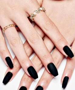 Best deal 👍 GLAMERMAID Fake Nails Black Matte [Ballerina] | PRESS ON NAILS 👍 -Halloween Item Store glamermaid black matte ballerina press on nails 5 ad3fbdd2 c705 4604 b346 d82cd8305ee2 700x700