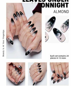 Coupon ⭐ GLAMERMAID Fake Nails Leaves Under [Moonnight] | PRESS ON NAILS ✔️ -Halloween Item Store glamermaid leaves under moonnight press on nails 3 f6ffb1f1 156d 4b9c a655 b6b033355b8f 700x700