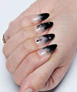 Coupon ⭐ GLAMERMAID Fake Nails Leaves Under [Moonnight] | PRESS ON NAILS ✔️