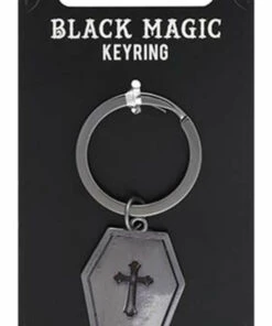 Coupon ✔️ GOTHIC GIFTS Mens Accessories Coffin | BLACK MAGIC KEYRING 🥰