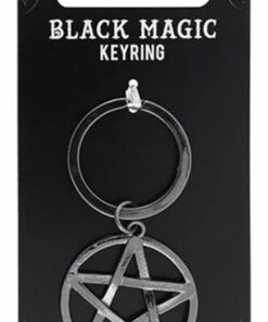 Best Sale 🎁 GOTHIC GIFTS Mens Accessories Pentagram | BLACK MAGIC KEYRING ❤️