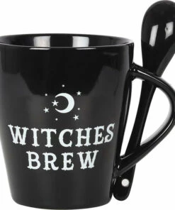 Wholesale 🛒 GOTHIC GIFTS Gothic Homewares Witches Brew | MUG & SPOON SET 🎉 -Halloween Item Store gothic gifts witches brew mug spoon set 1 00b4bd74 f67b 4de3 a2fc 3eff14e620a7 700x700