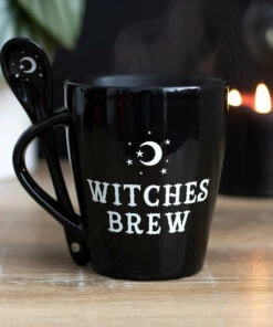 Wholesale 🛒 GOTHIC GIFTS Gothic Homewares Witches Brew | MUG & SPOON SET 🎉 -Halloween Item Store gothic gifts witches brew mug spoon set 4 1c603f8c e870 4571 aacb 99ac5a4f5f3d 700x700