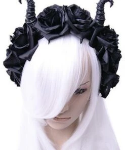 Best deal ❤️ RESTYLE Cosplay Maleficent & Roses | HEADBAND 🎉 -Halloween Item Store headband diabolical roses 1 700x700