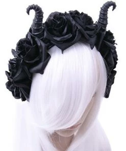 Best deal ❤️ RESTYLE Cosplay Maleficent & Roses | HEADBAND 🎉 -Halloween Item Store headband diabolical roses 3 700x700