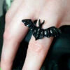 Best deal 🎉 HELLBOUND Bats Bat [Black] | ADJUSTABLE RING ✨