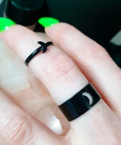 Flash Sale ⭐ HELLBOUND Mens Accessories Crescent Moon | RING SET 👏 -Halloween Item Store hellbound crescent moon ring set 1 dc014cb4 a055 4bd3 bd21 2b57e52edd46 700x700