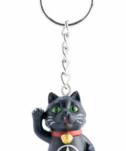 Best Sale ❤️ HOMEWARES Cats Black Cat Pentacle | KEYCHAIN 🥰