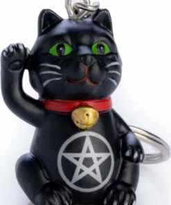 Best Sale ❤️ HOMEWARES Cats Black Cat Pentacle | KEYCHAIN 🥰 -Halloween Item Store homewares black cat pentacle keychain 3 1b26049b c309 4e60 94d0 5e41cb886628 700x700
