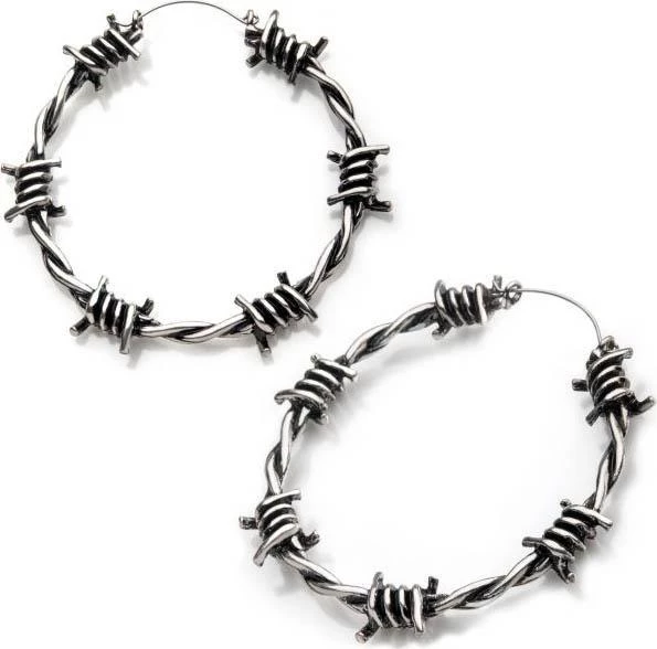 New π BODYVIBE All Barbed Wire | PLUG HOOP EARRINGS β 3 New π BODYVIBE All Barbed Wire | PLUG HOOP EARRINGS β