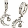 Outlet ⭐ BODYVIBE 👏 Halloween Crescent Moon [Clear Bezel] | EARRINGS 🎁 -Halloween Item Store jewellery bezel set clear cz crescent moon dangle earrings 2 d2175a45 191b 4a62 a1a6 5a5d2b020d93 700x700